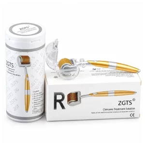 ZGTS192 Derma Roller黃金微針滾輪-0.20.250.30.50.751.01.5mm專業級鈦合金頭皮生髮微針與居家美容工具